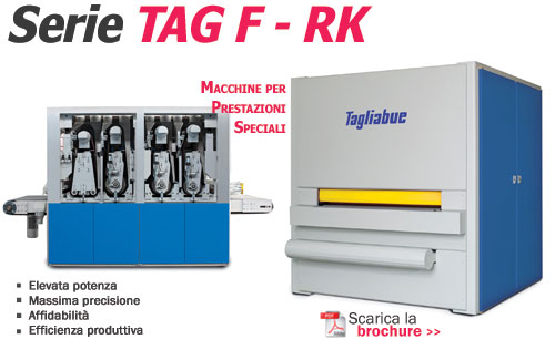 Calibratrici Levigatrici Tagliabue Serie TAG F - RK